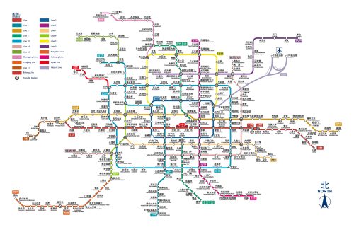 نقشه مترو پکن